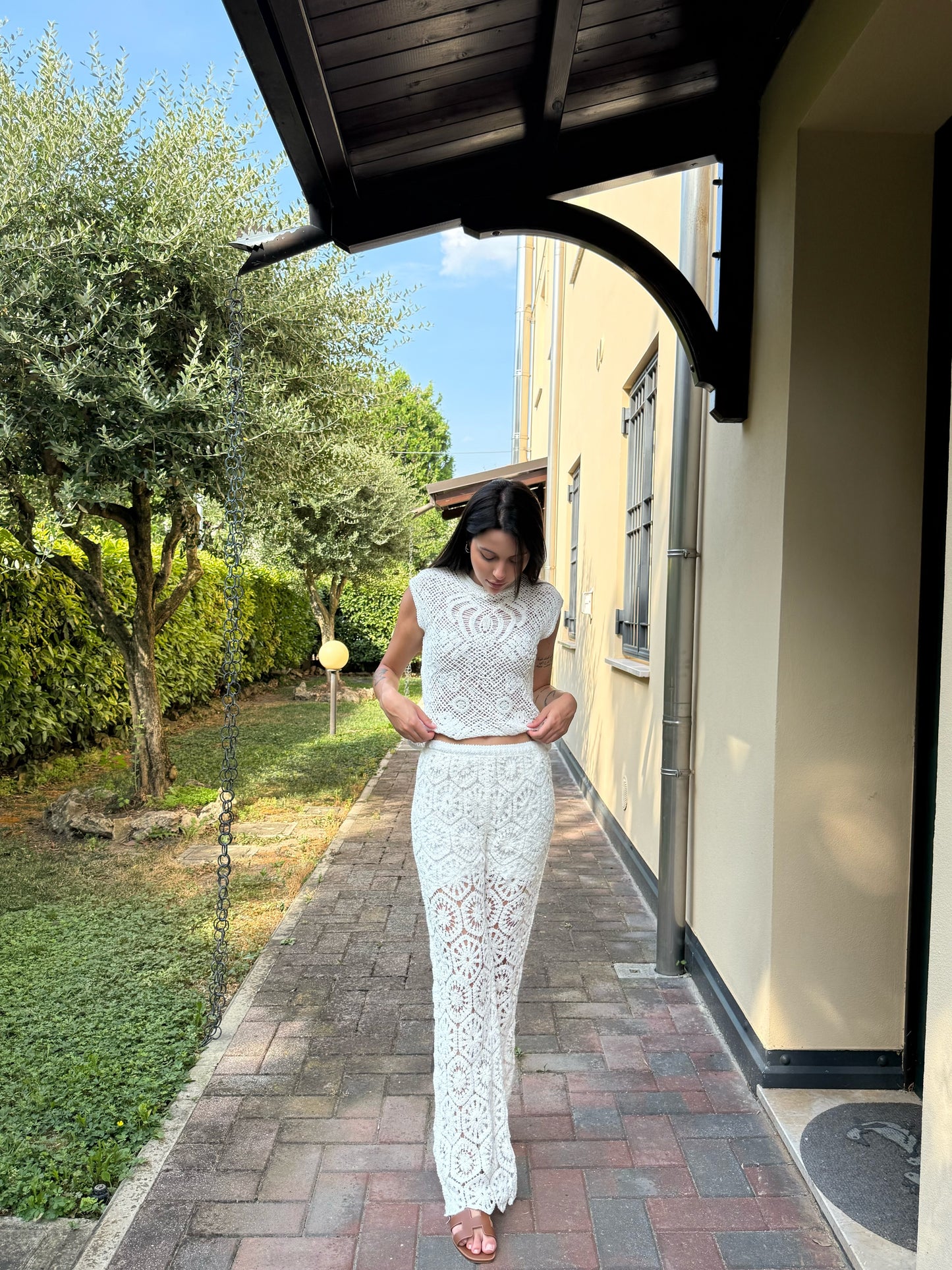 Pantalone pizzo lungo
