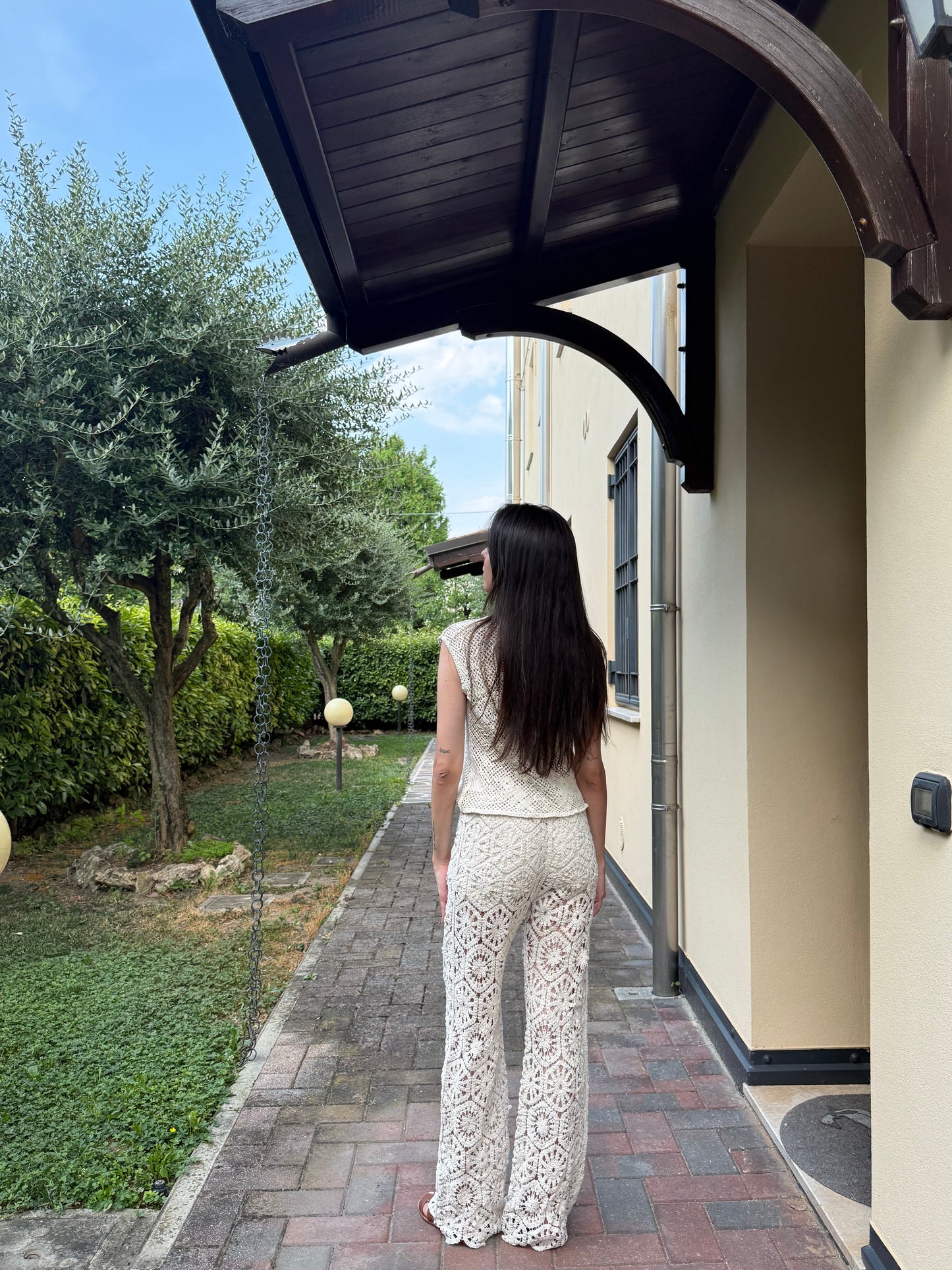 Pantalone pizzo lungo
