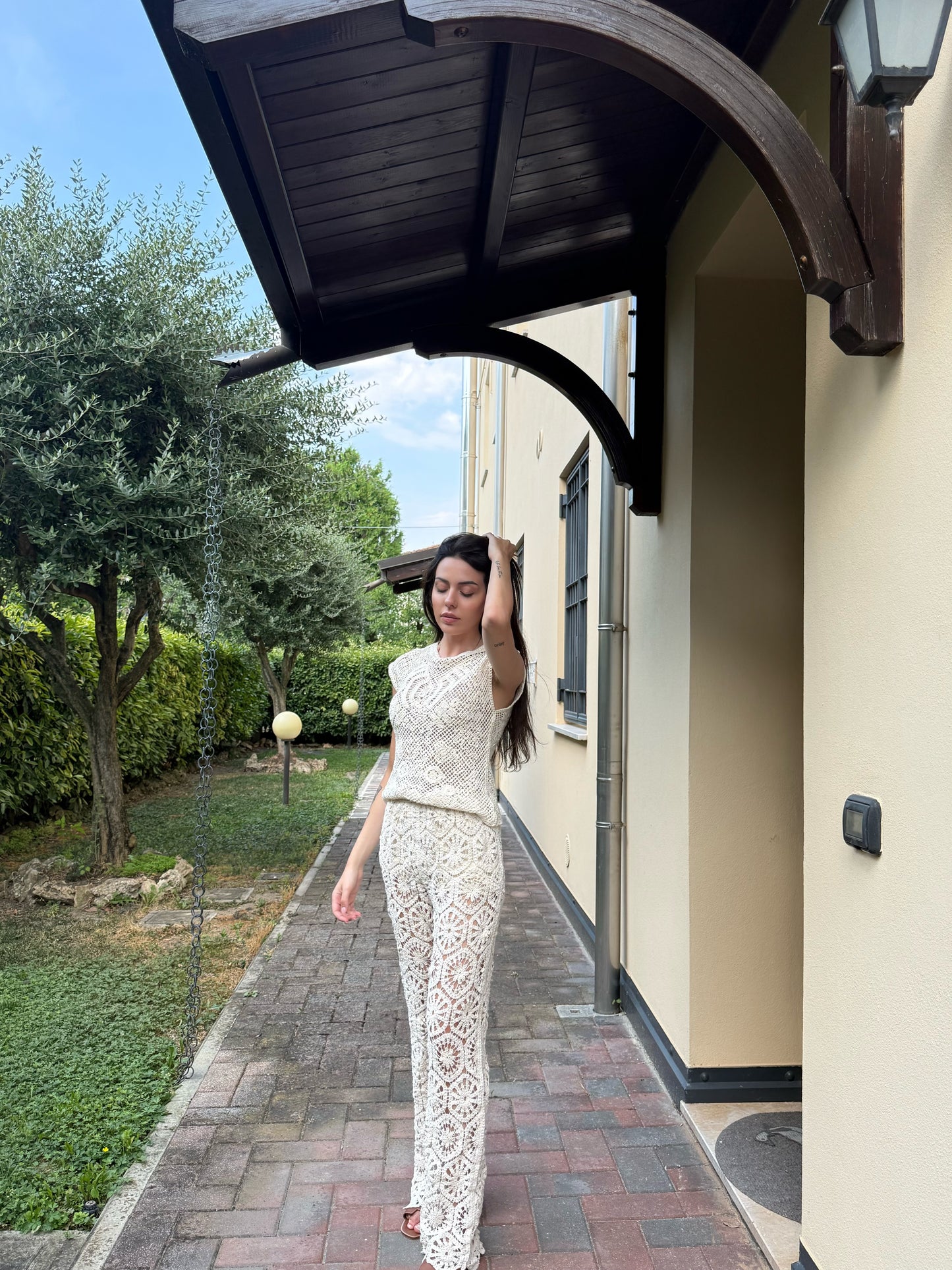 Pantalone pizzo lungo
