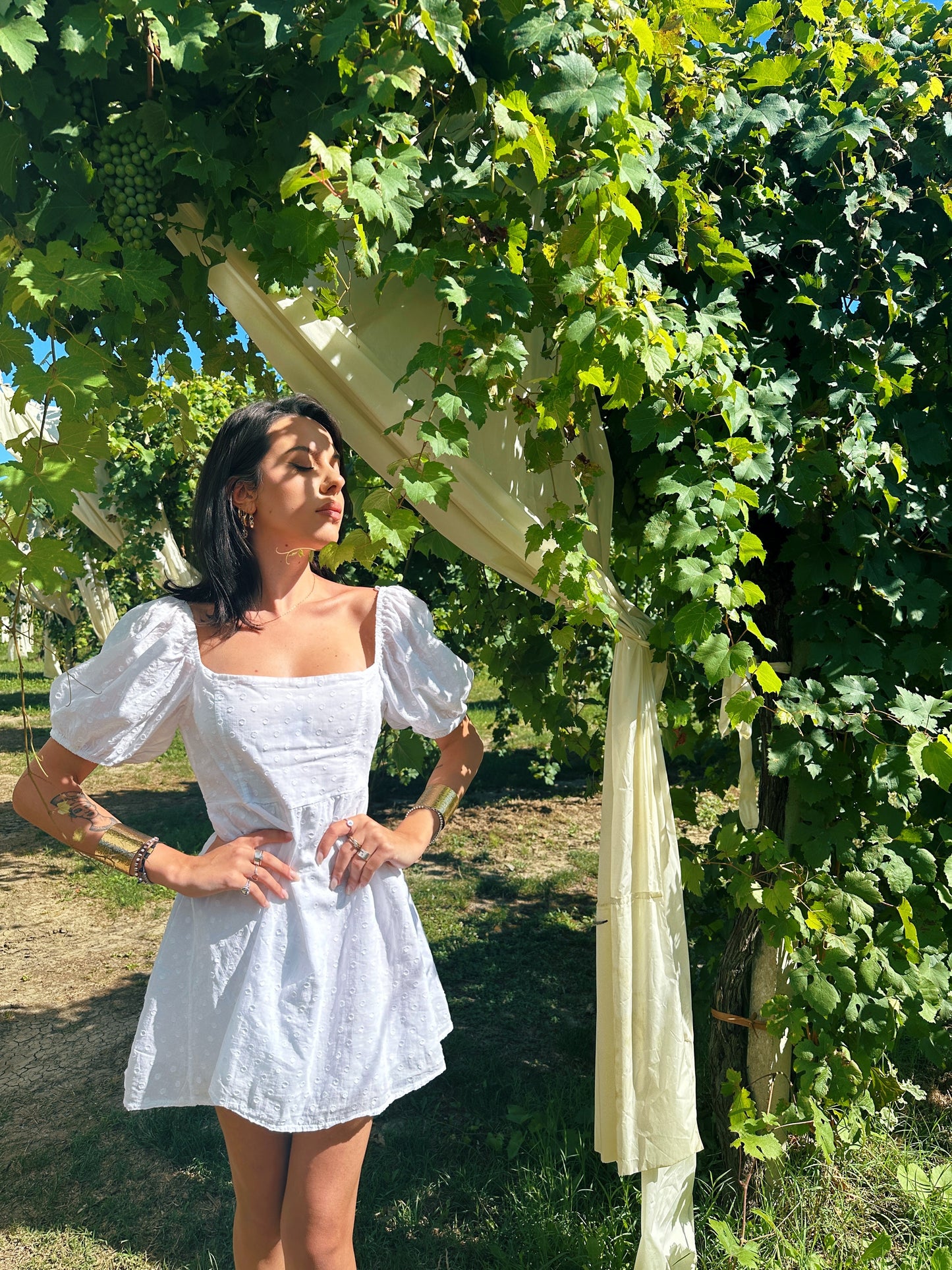 Dress Elisa - Facchini Creations S / Bianco Abbigliamento e accessori