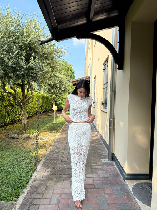 Pantalone pizzo lungo